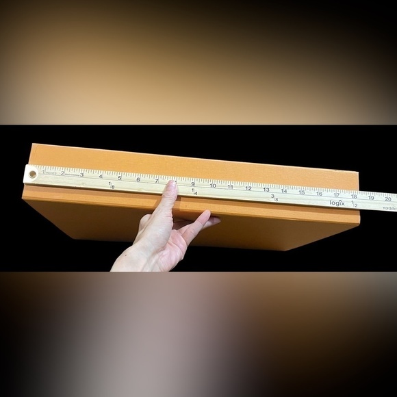 Authentic Louis Vuitton Gift/Storage Box Magnetic Closure in Imperial Saffron - Picture 13 of 16